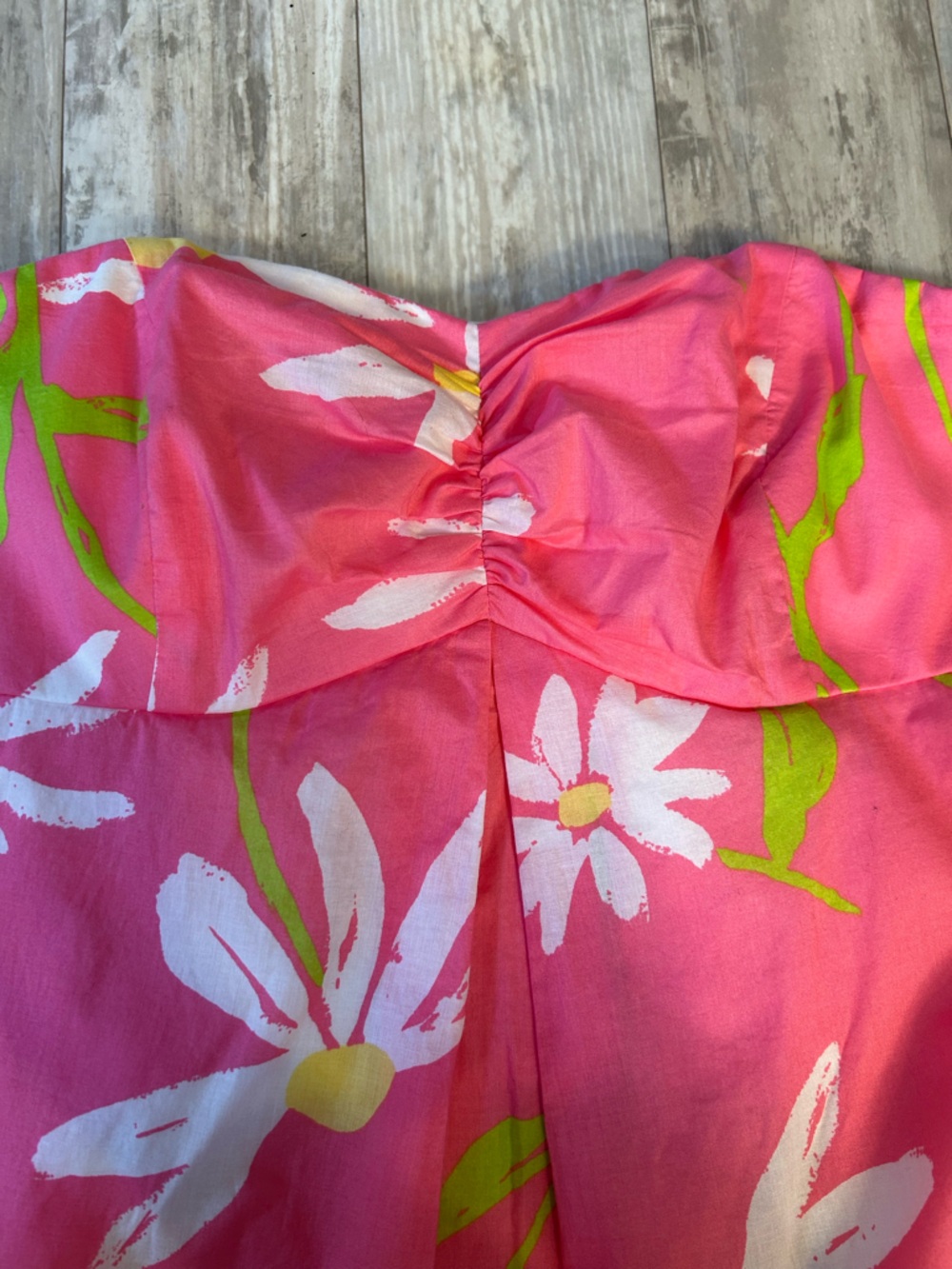 Lilly Pulitzer Bright Pink Floral Strapless Dress - Picture 4 of 13